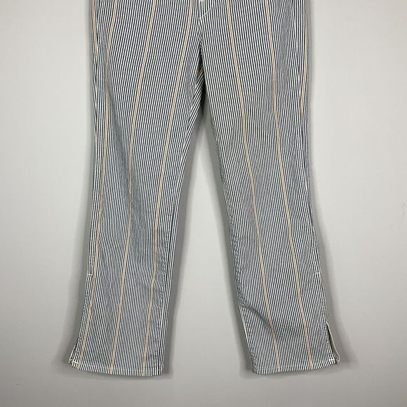 3x1 NYC  Jeans W4 Austin Crop Striped Nillie Denim Button Fly Womens Size 25 - Picture 5 of 11